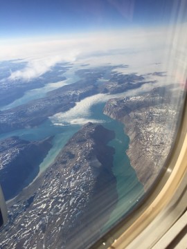 Flying over Greenland 